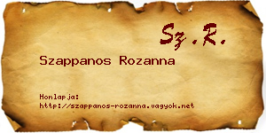 Szappanos Rozanna névjegykártya